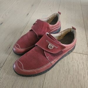 Josef Seibel Women's Red Leather Comfort Shoes